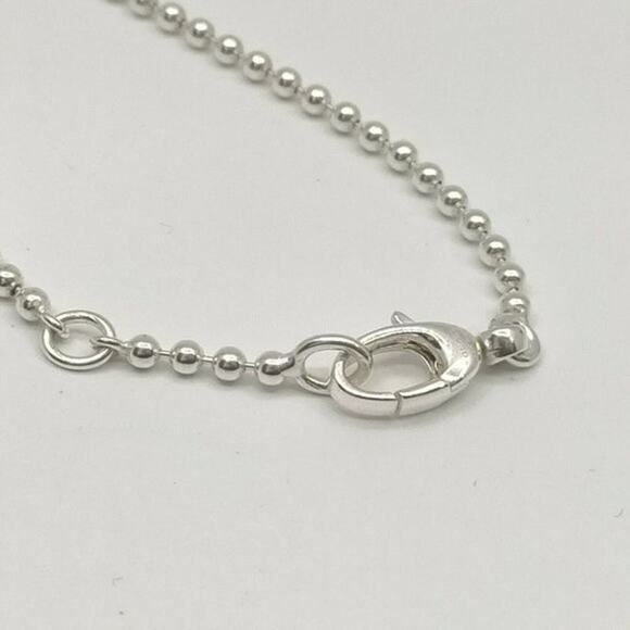 GUCCI Interlocking G Heart Silver 925 Pendant Necklace 16" - Picture 8 of 11